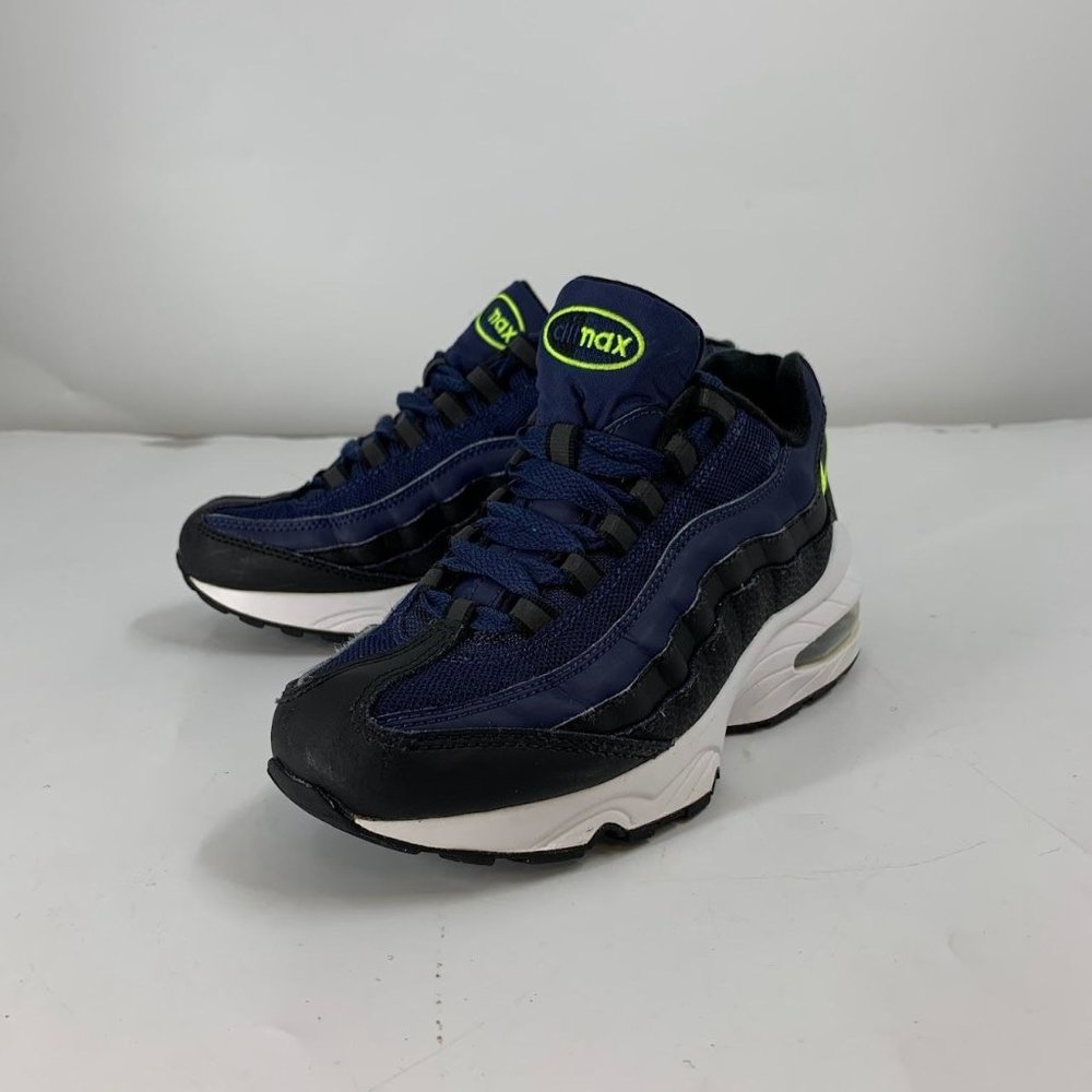 Nike Youth Air Max 95 Midnight Lemon Venom 905348-037 Sneakers Shoes Size 4Y